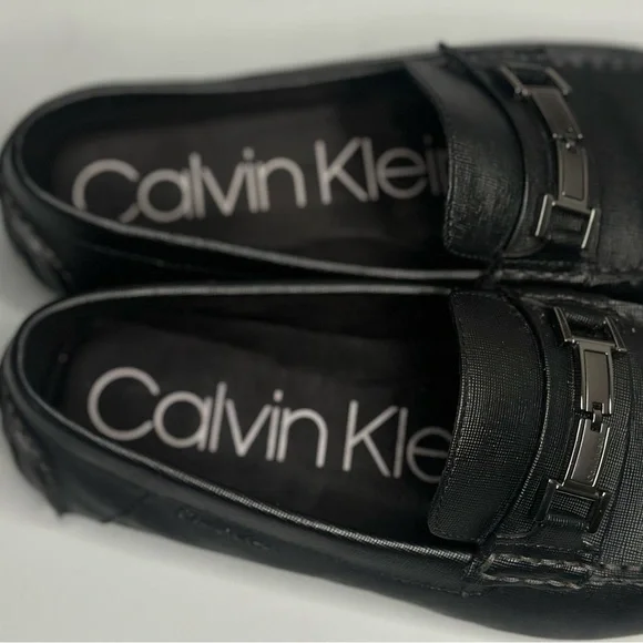 Calvin Klein Magnus Penny Loafers Mens Sz 11 Slip On Shoes New - Picture 5 of 14